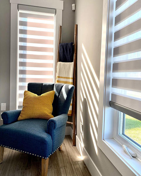 Dual shades can offer privacy, while still bringing in natural light Budget Blinds of Lethbridge Lethbridge (403)892-0686