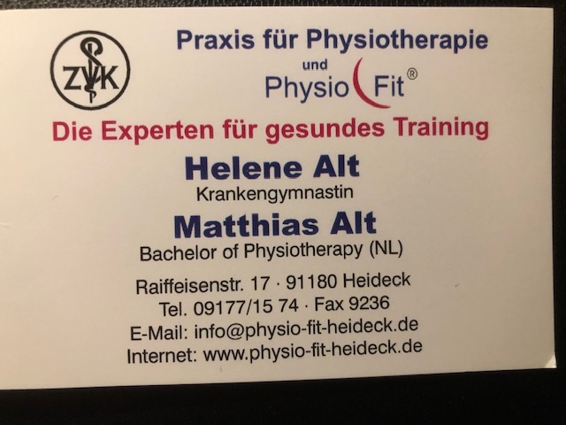 Bilder Praxis für Physiotherapie und Physio Fit Helene Alt