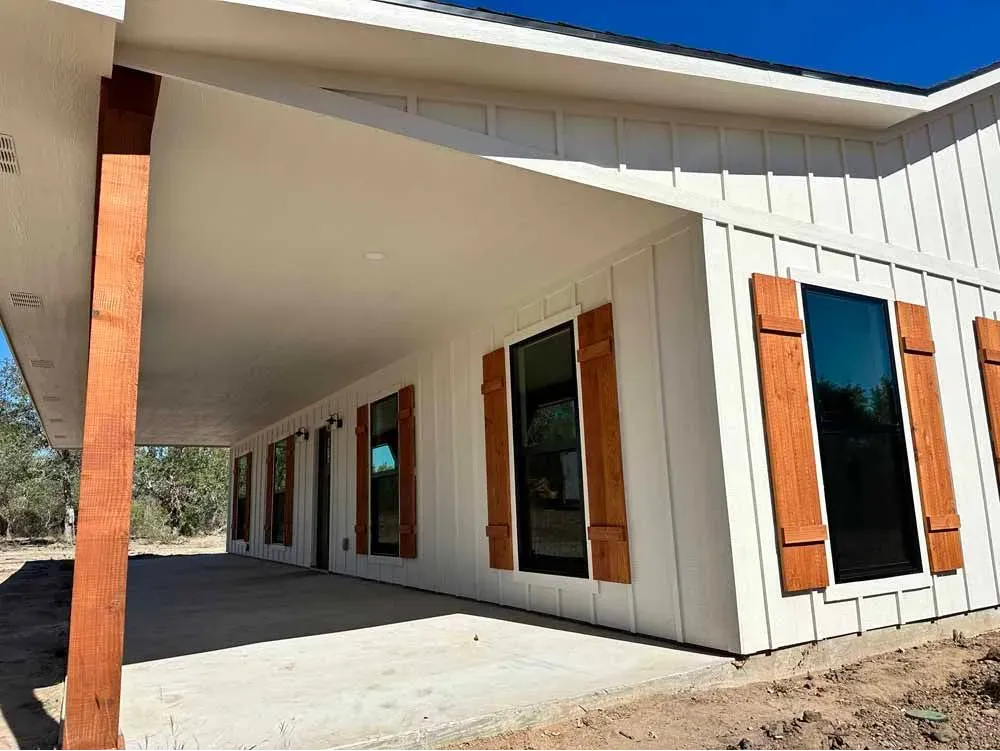 New window installation done by Restoration Window Co., the dedicated window replacement division of Byars Construction in Victoria, Texas.