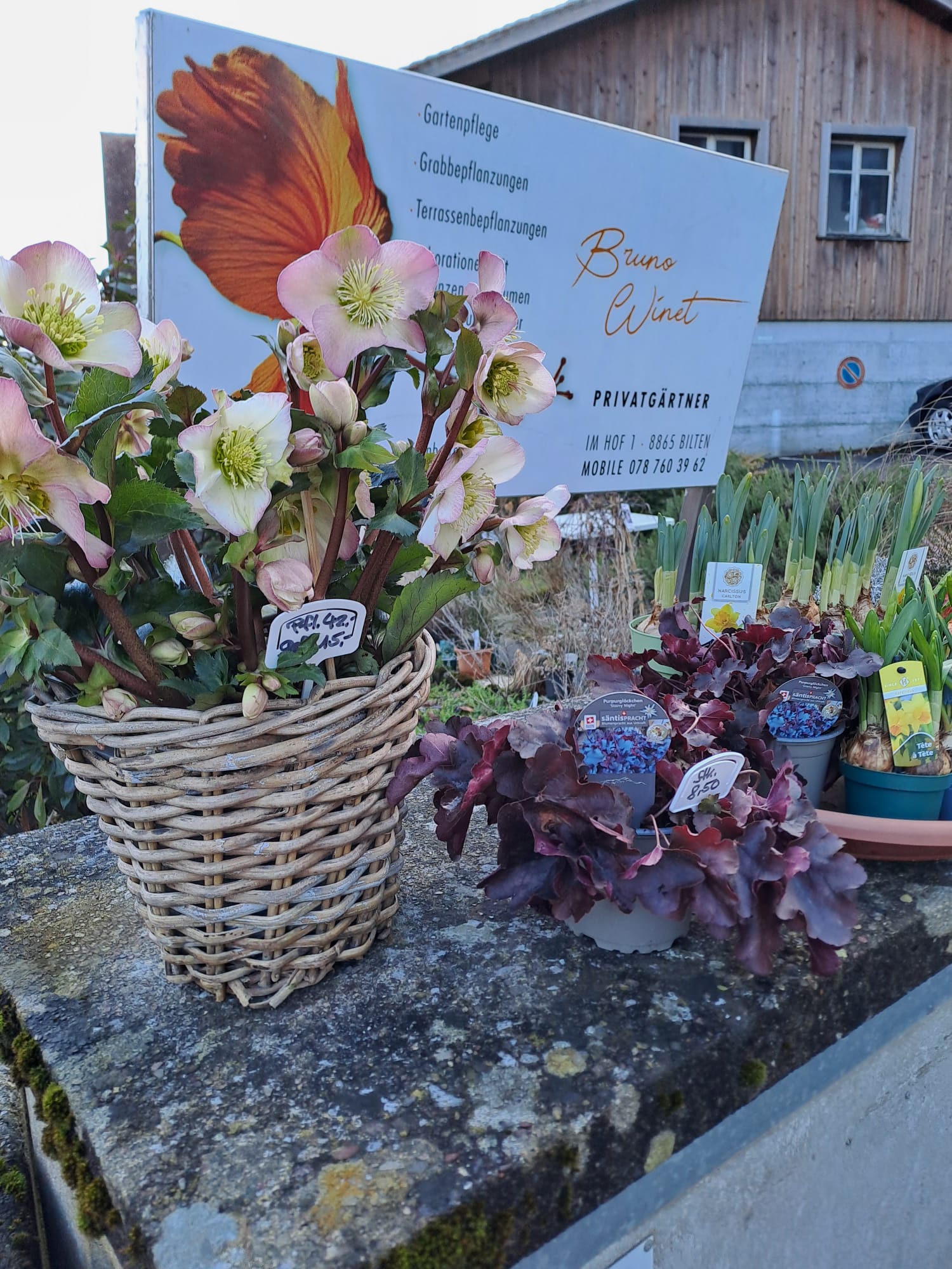 Bruno Winet, Privatgärtner, Im Hof 1 in Bilten