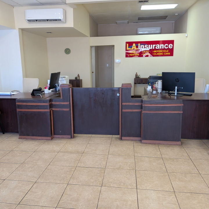 Interior of the L.A. Insurance Agency located at 705 North Main St. in AZ