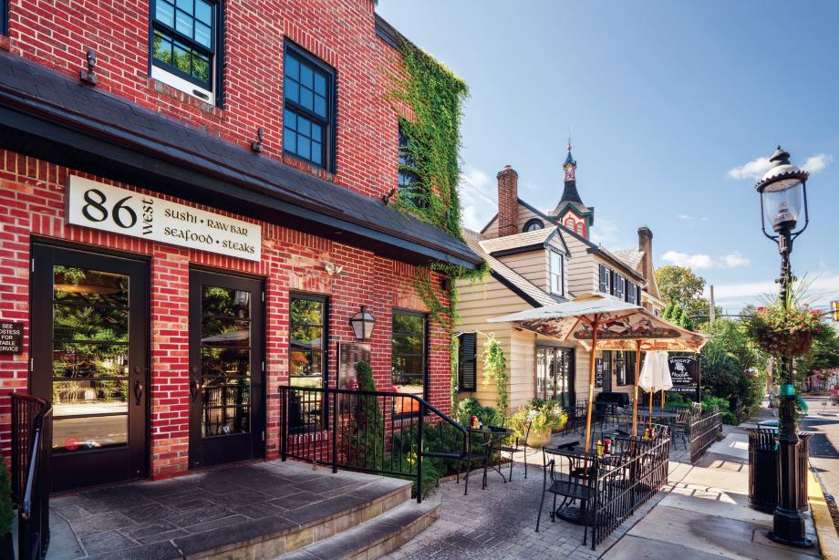An abundance of shopping and dining opportunities are in downtown Doylestown