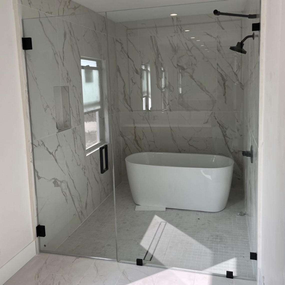 A&S GLASS AND MIRROR- shower glass door