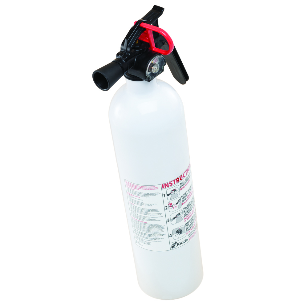 Alternative angle of a fire extinguisher