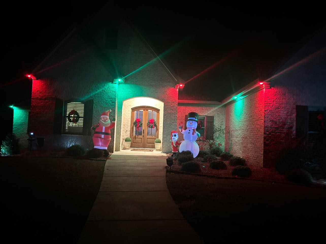 Christmas exterior lighting