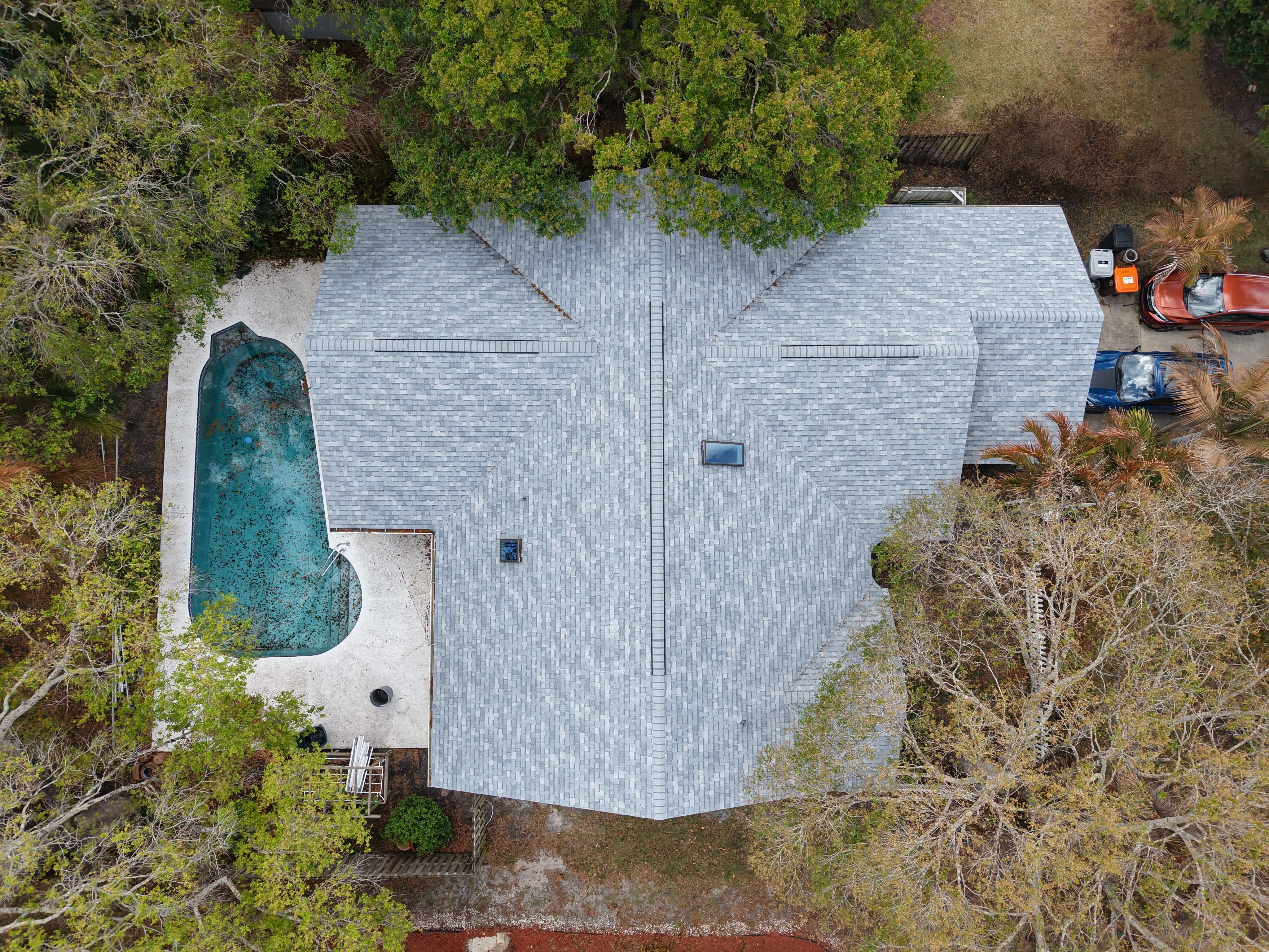 Grey Shingle Roof