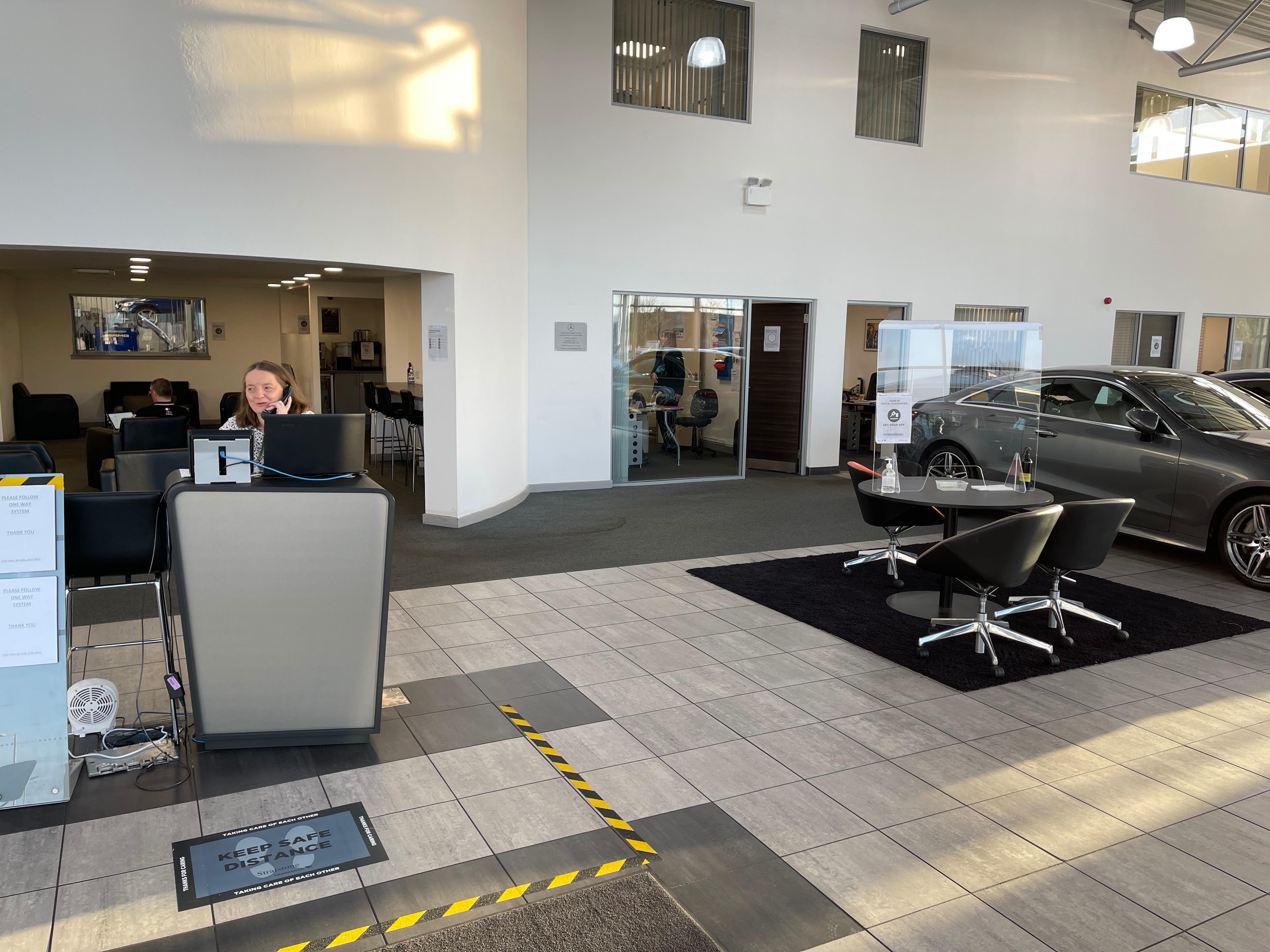 Inside the Mercedes-Benz of Ayr Service Centre Mercedes-Benz Service Centre Ayr Ayr 01292 293600