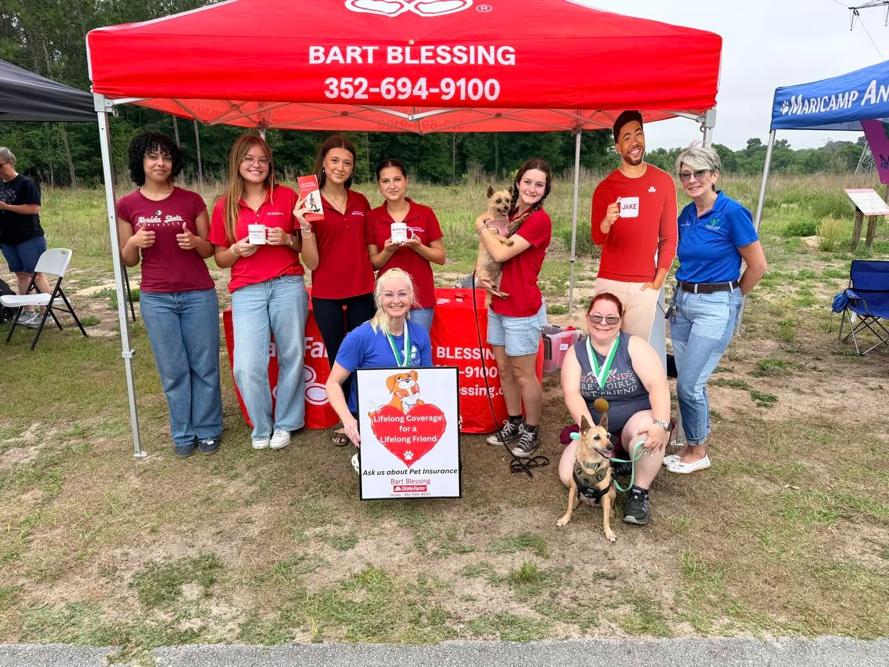 Such a fun morning at the Dog Mom 5K hosted by the Humane Society of Marion County. Bart Blessing State Farm was proud to support an event filled with happy pets, great people, and community spirit. Thanks to everyone who joined this great cause!