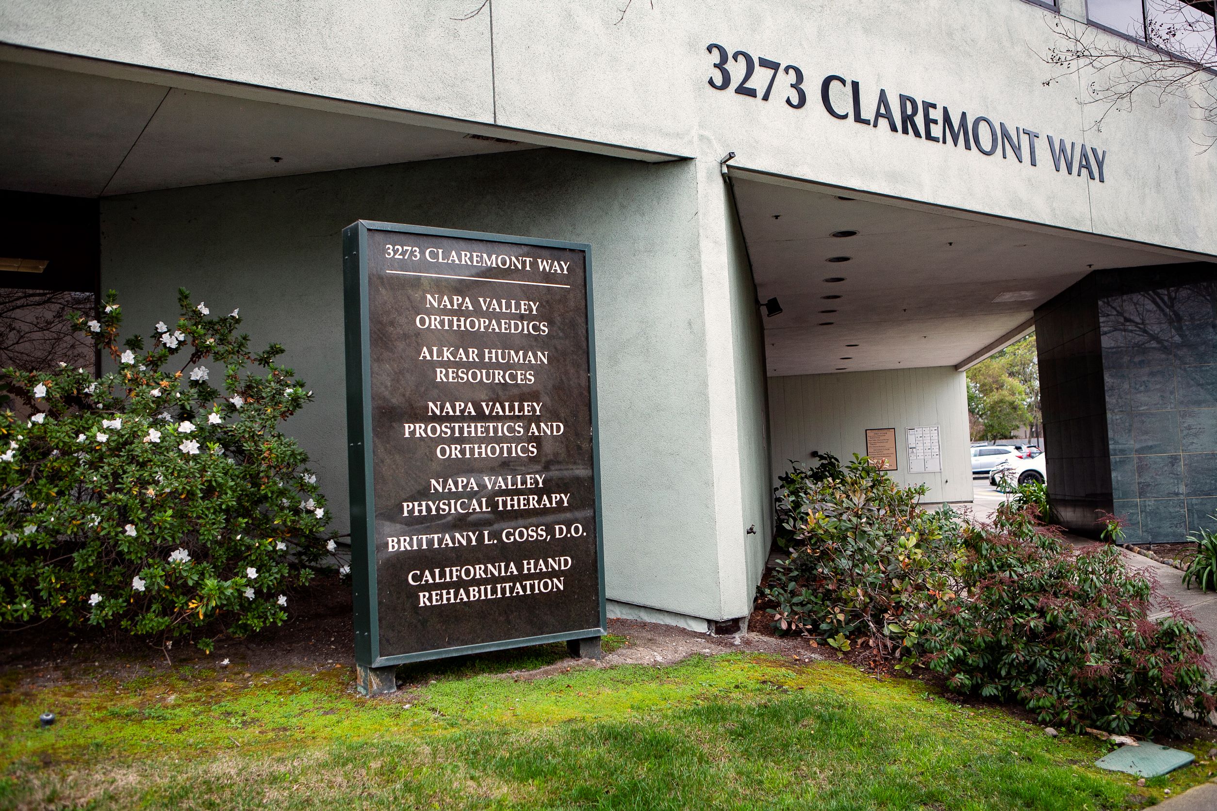 Exterior of Napa Valley Physical Therapy Center-Claremont