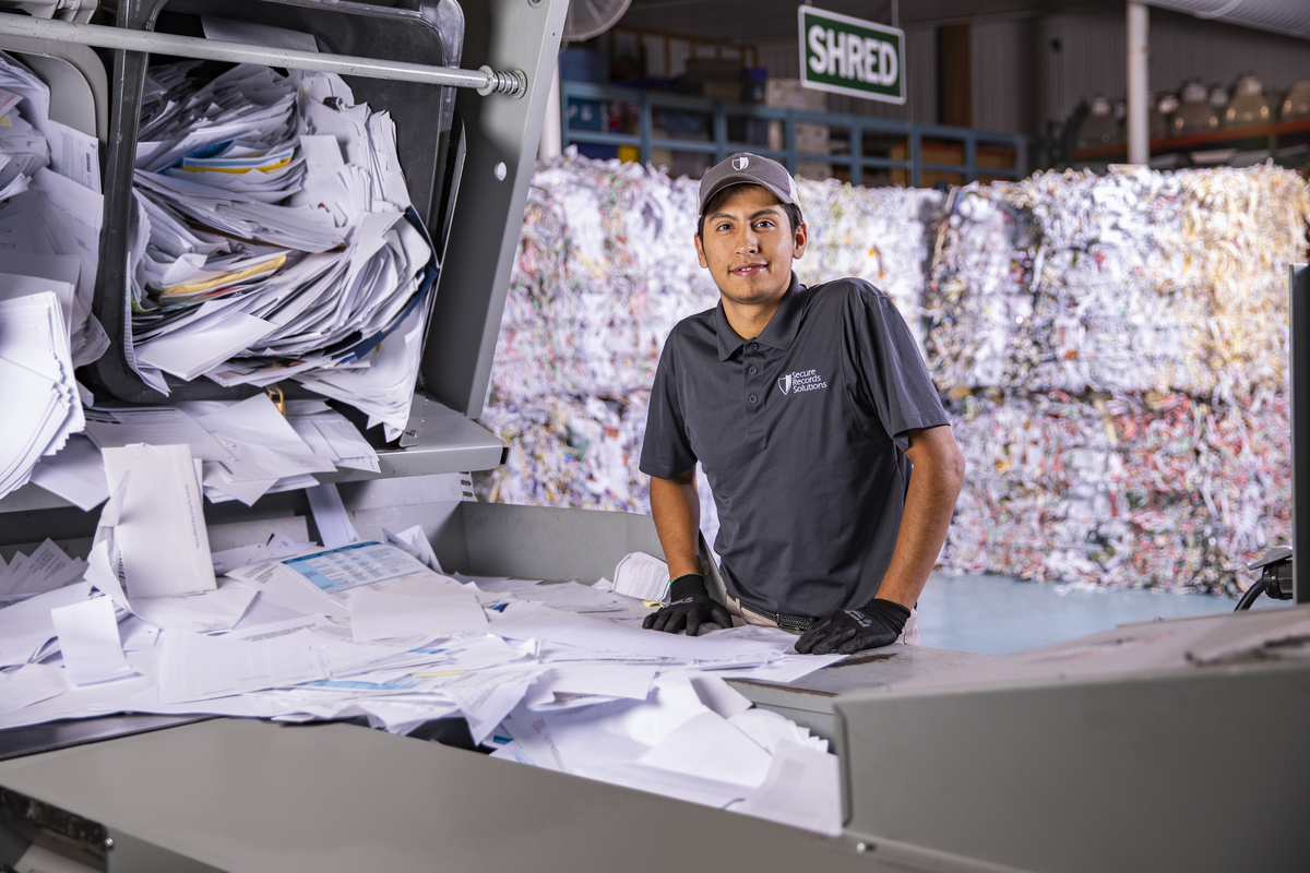 SRS shredding technician