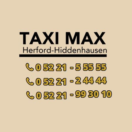 Logo Taxi Max GmbH in Hiddenhausen und Herford