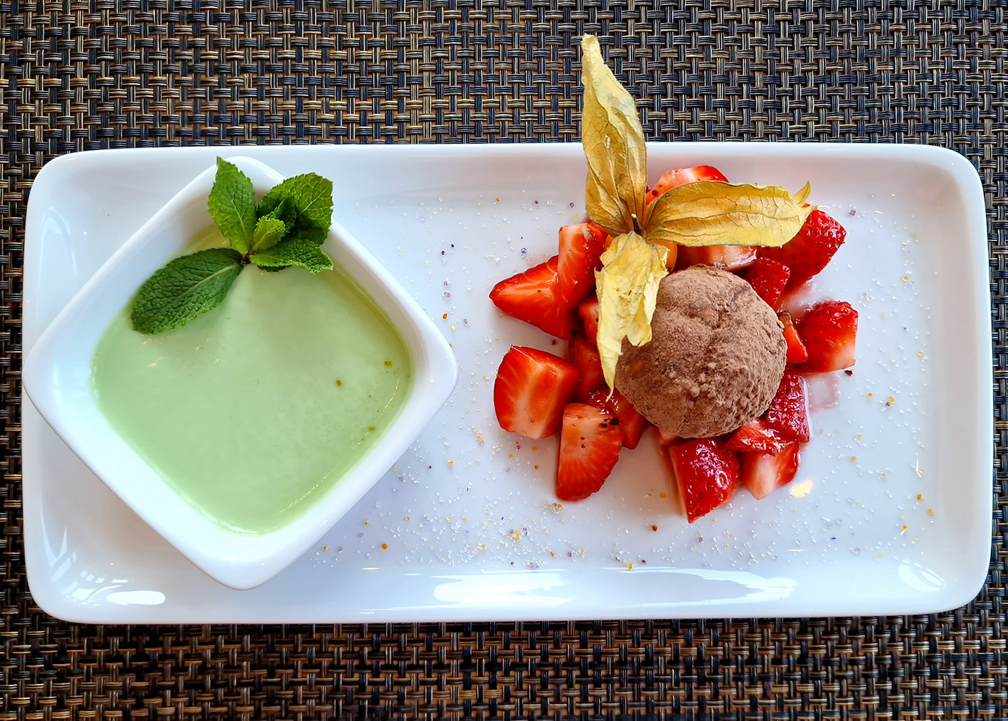 Minz-Panna Cotta