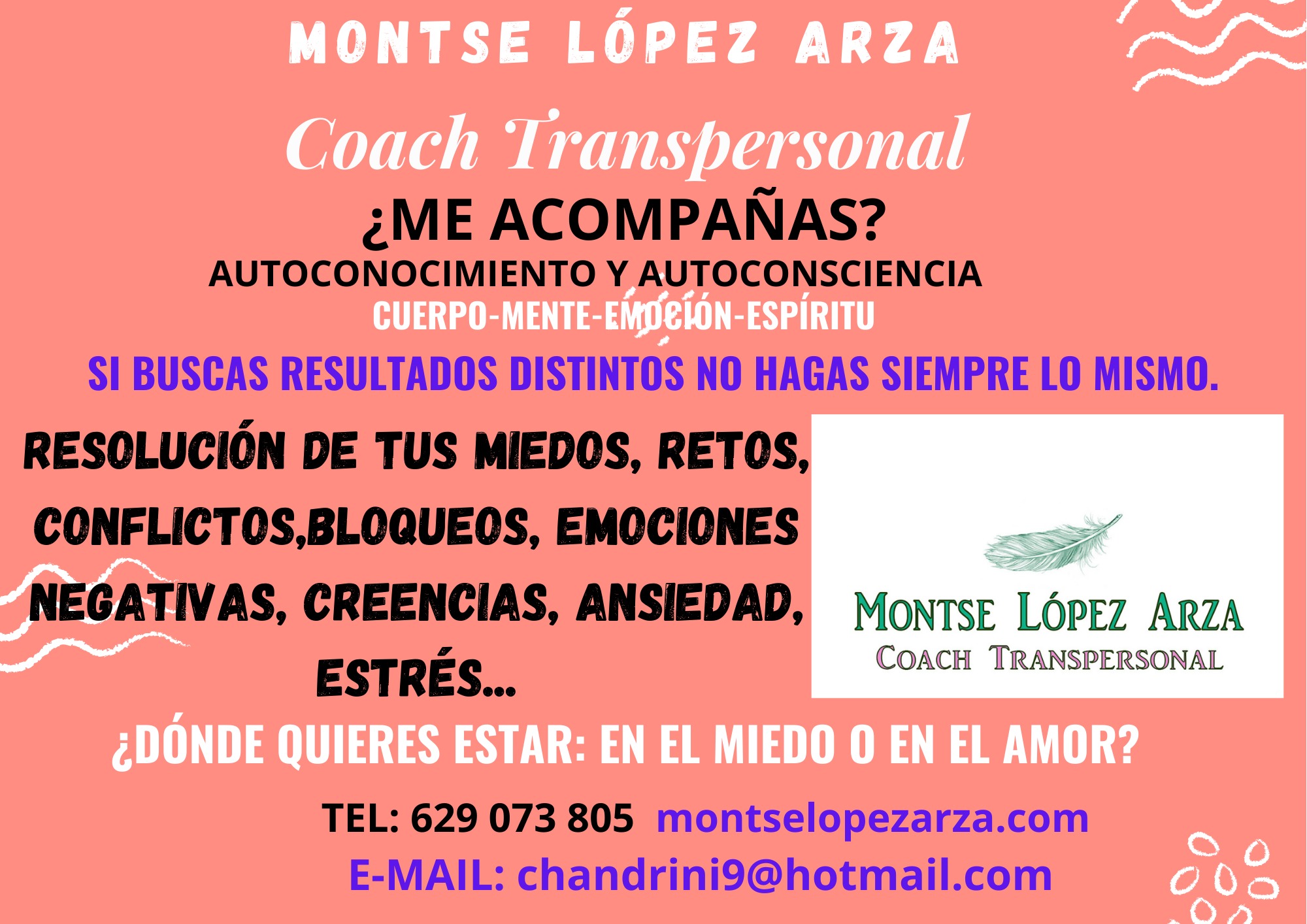 Montserrat  López Arza, Coach Transpersonal, Terapeuta Holística e Hipnoterapeuta en Valladolid. Valladolid