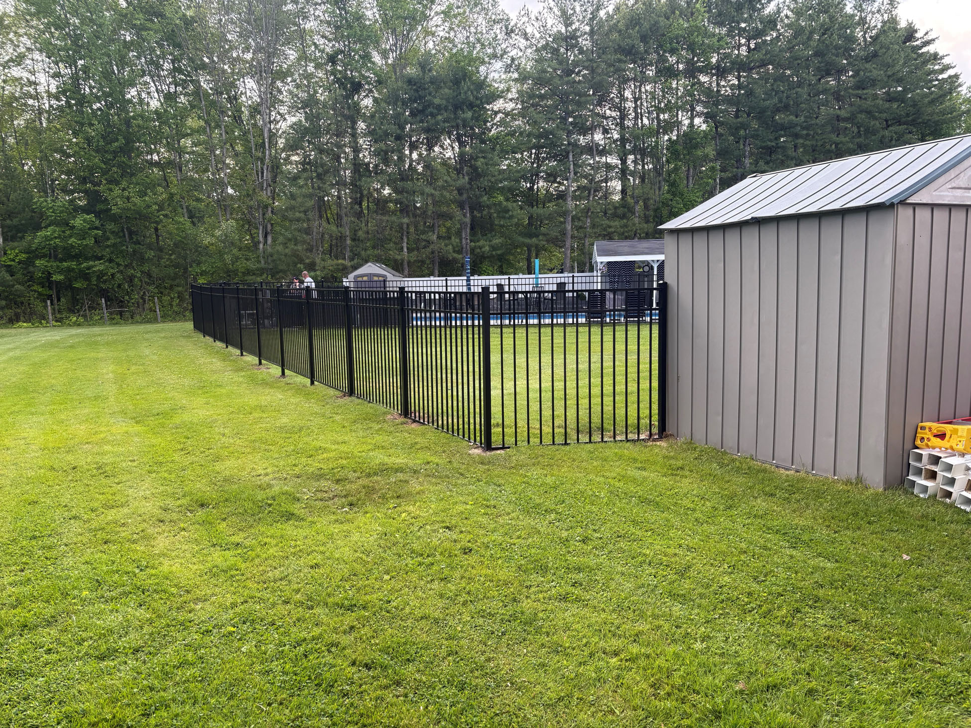 Granite State Fence: For this Bedford, NH project, our team installed two fence styles to meet the homeowner's needs for both security and privacy.



???? Black Aluminum Pool Fence &ndash; Elegant 3-rail black aluminum fencing was installed around the pool area, providing safety without obstructing views of the backyard. Its durable, maintenance-free design offers a clean, upscale appearance that complements the home's outdoor living space.



???? 6' Gray Vinyl Privacy Fence &ndash; We also installed a 6-foot gray vinyl privacy fence to create a secluded retreat around the pavilion and backyard gathering area. The neutral gray color blends beautifully with the home's exterior while delivering complete privacy and long-lasting performance.



???? Enhanced Backyard Living &ndash; By combining ornamental aluminum fencing with solid vinyl privacy fencing, this project provides the perfect balance of safety, style, and functionality.

Whether you're securing a pool, creating privacy, or enhancing your property's appearance, Granite State Fence offers customized fencing solutions built to last.