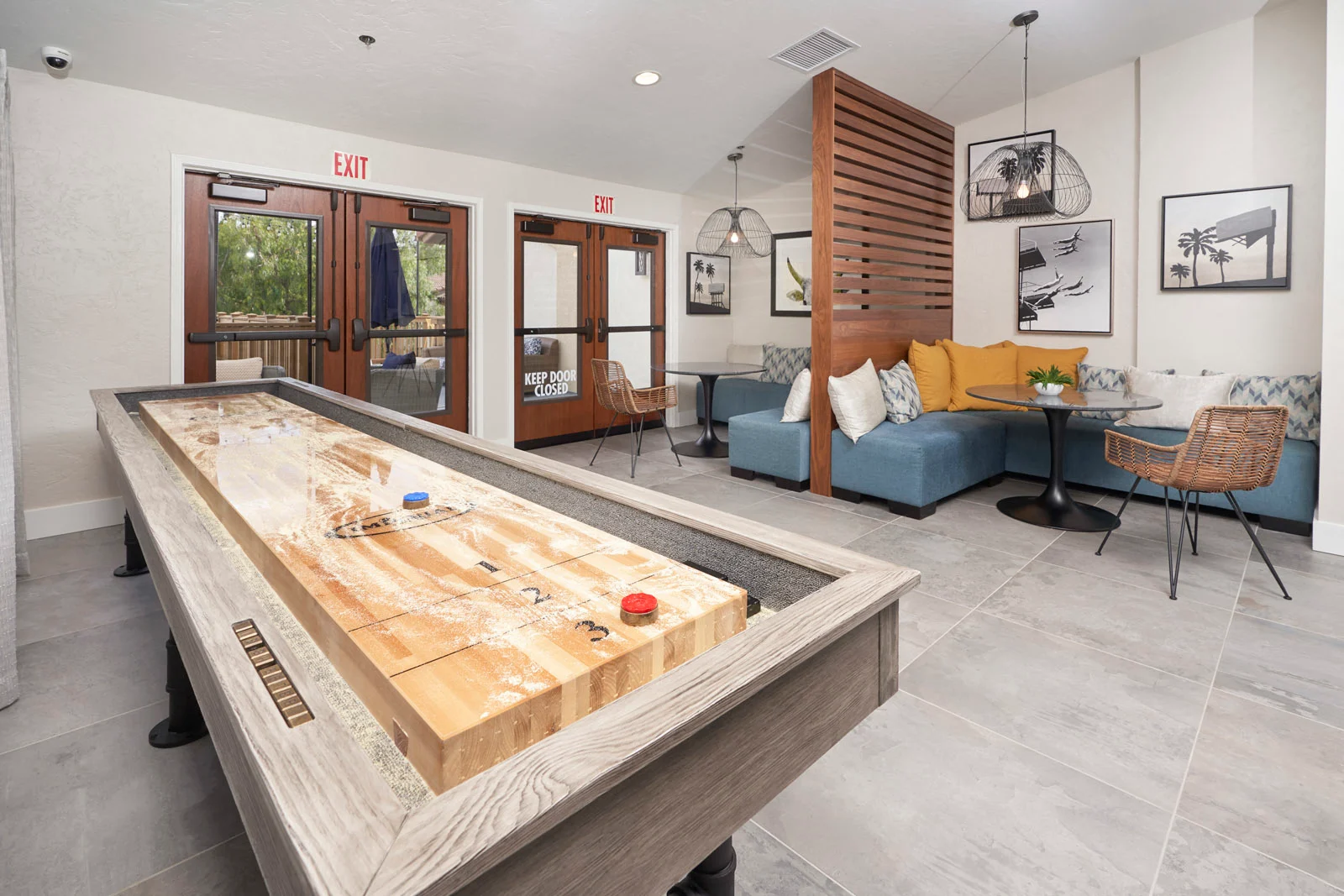 Clubhouse with pool table