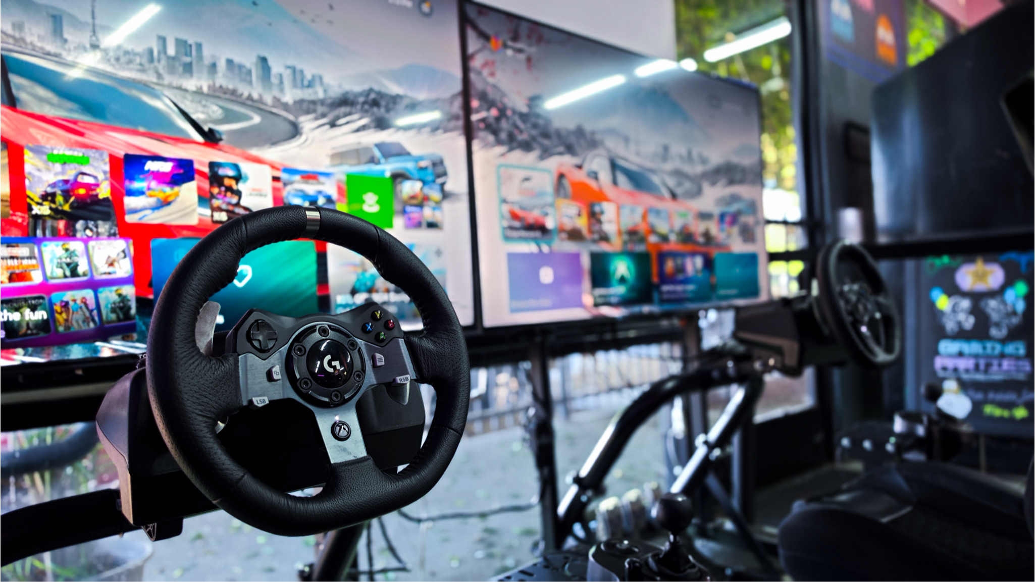Take the wheel at MoonAge and experience immersive racing with dedicated driving simulators, steering wheels, pedals, and large-screen gameplay. Challenge your friends, compete for the fastest time, or add some high-speed fun to your next birthday party or group event at MoonAge’s gaming lounge and arcade in Los Angeles.
