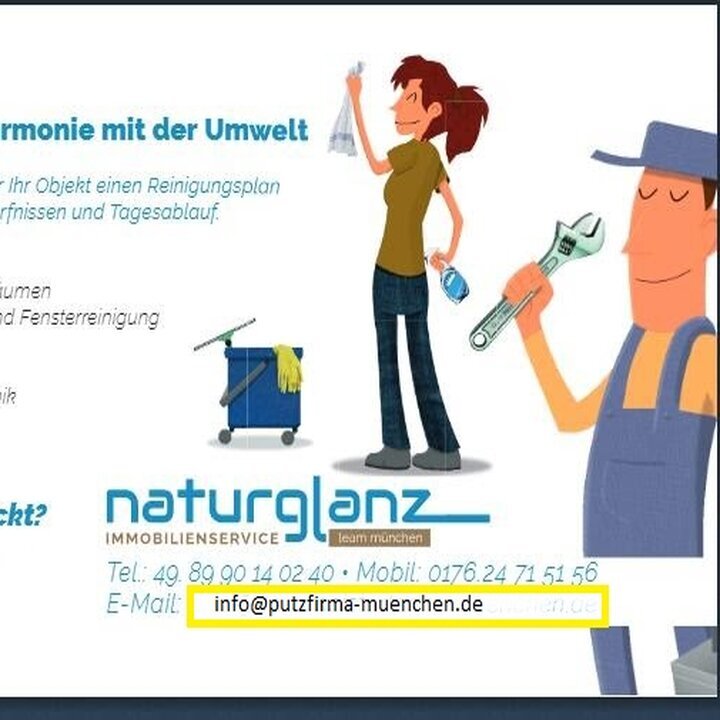 Naturglanz - Umweltfreundliche Reinigungsfirma, Scharnitzer Straße 38 in Gräfelfing