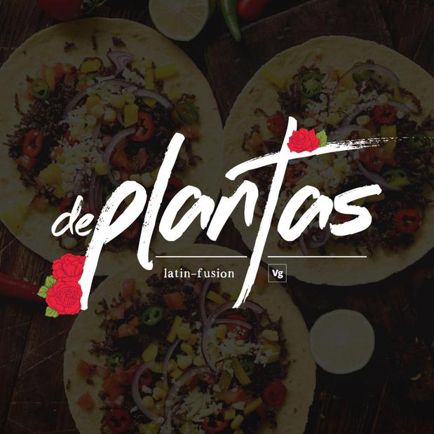De Plantas Plant-Based Latin Fusion Food Truck Logo