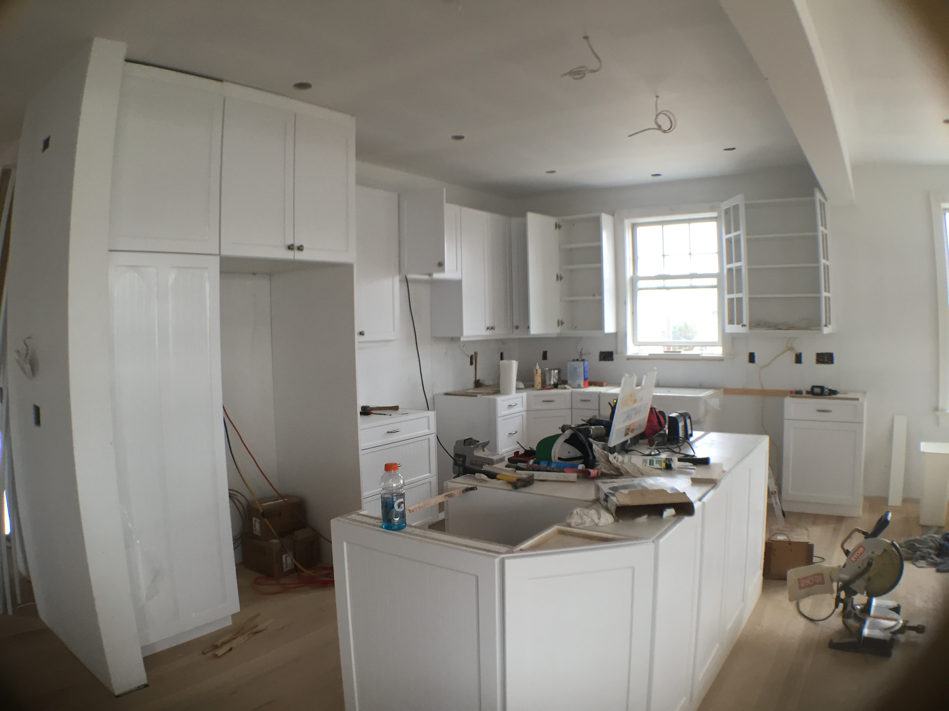 Dec 9 - Normandy Beach Bay Project - wide view of the kitchen - wow!