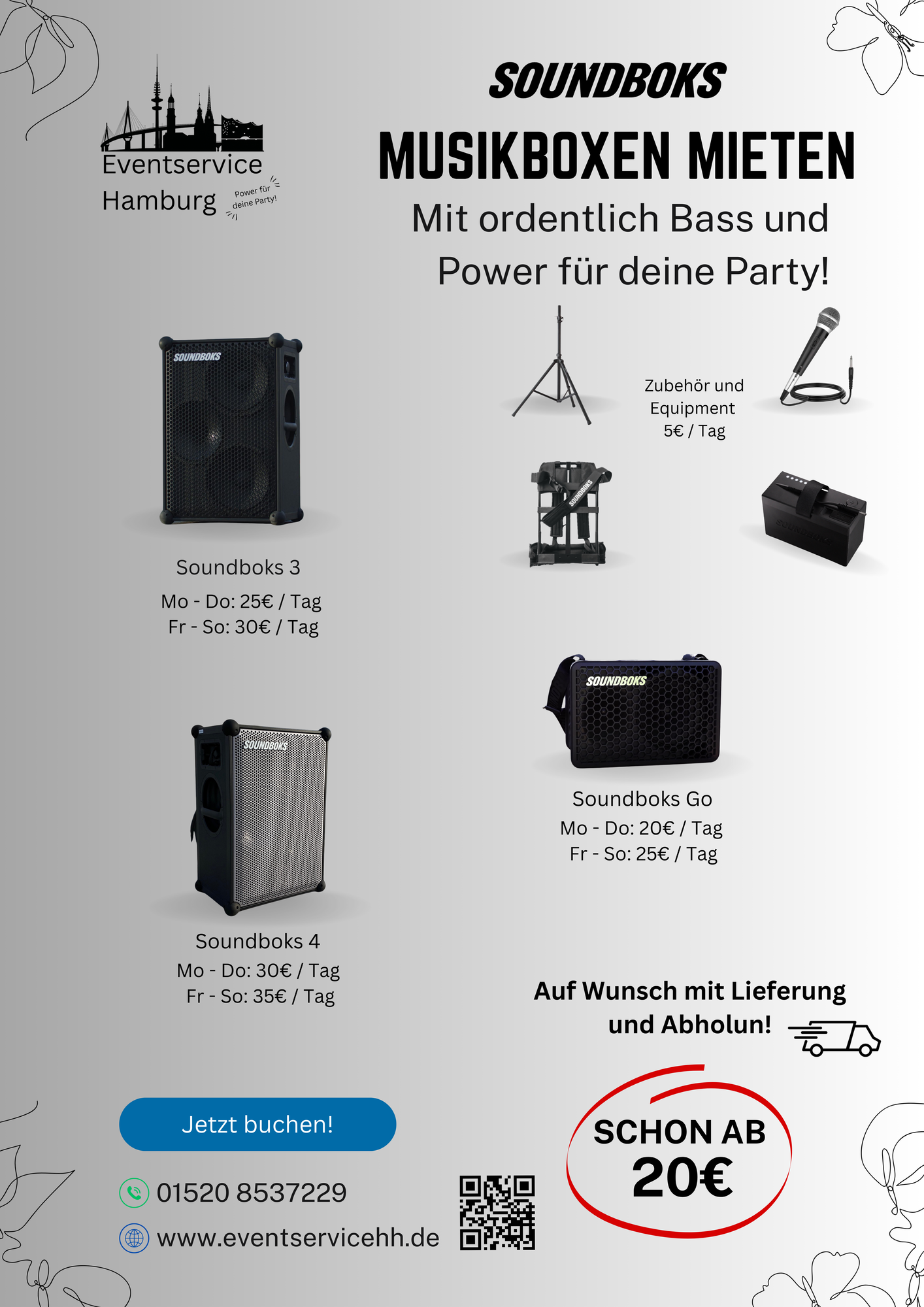 Bilder SOUNDBOKS  JBL Partybox Verleih - Lautsprecher mieten in Hamburg beim Eventservice Hamburg - der Partyverleih