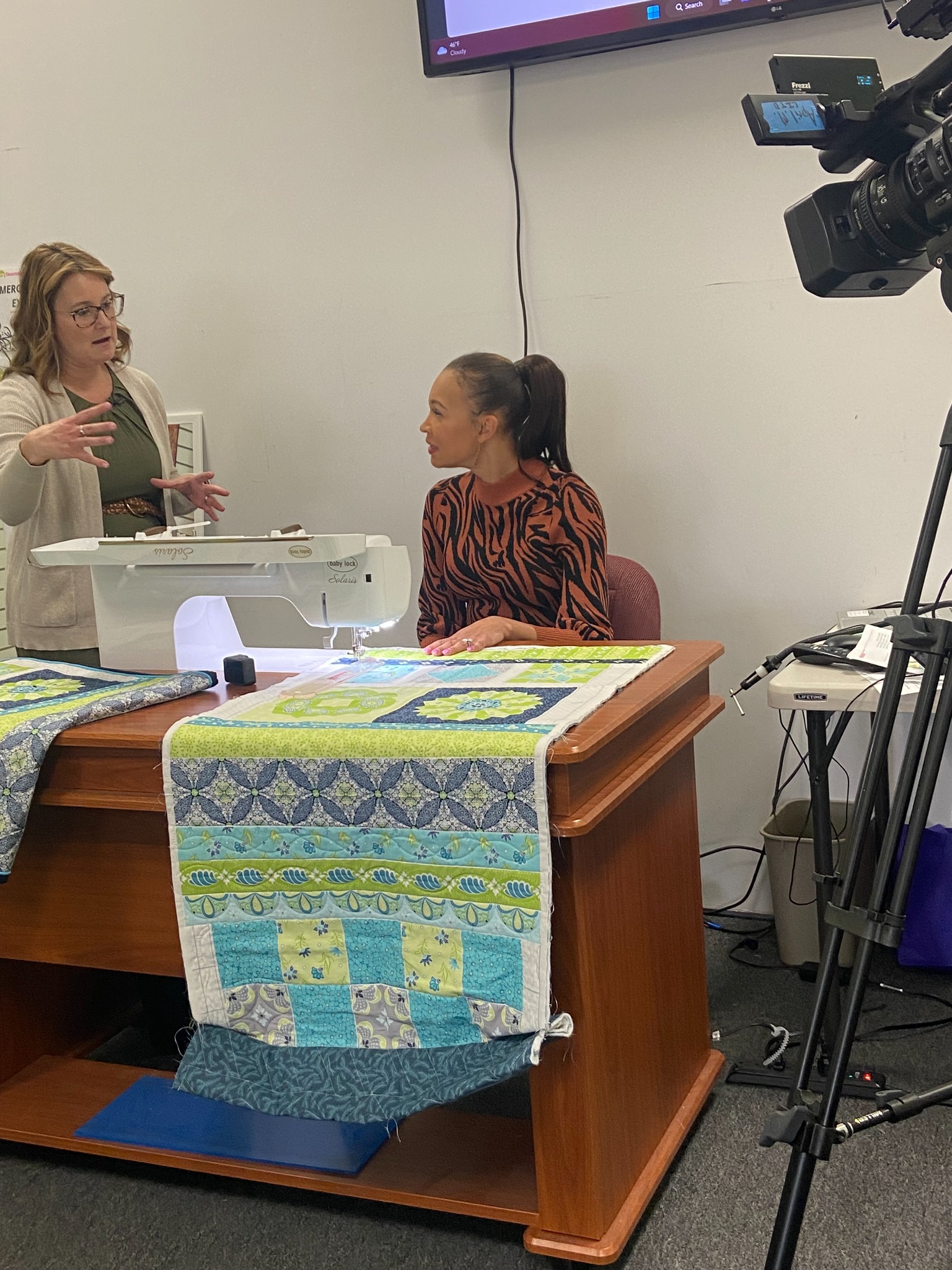 A live Decorative Stitch demonstration showcases quilting techniques and creative sewing ideas as participants learn from an experienced instructor. An engaging class designed to inspire confidence and creativity.