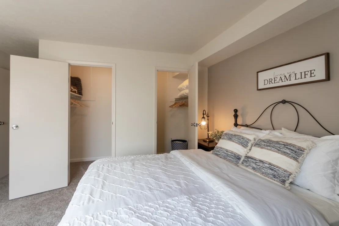 Bedroom with Walk-In Closets
