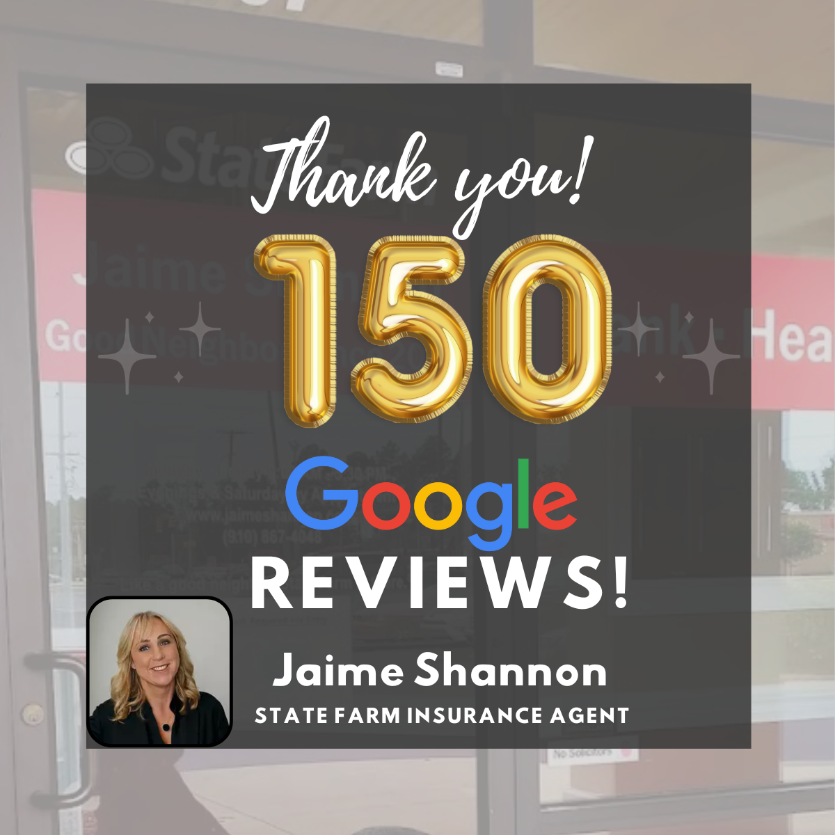 Thank you for 150 Google Reviews! We are so grateful for our wonderful customers!