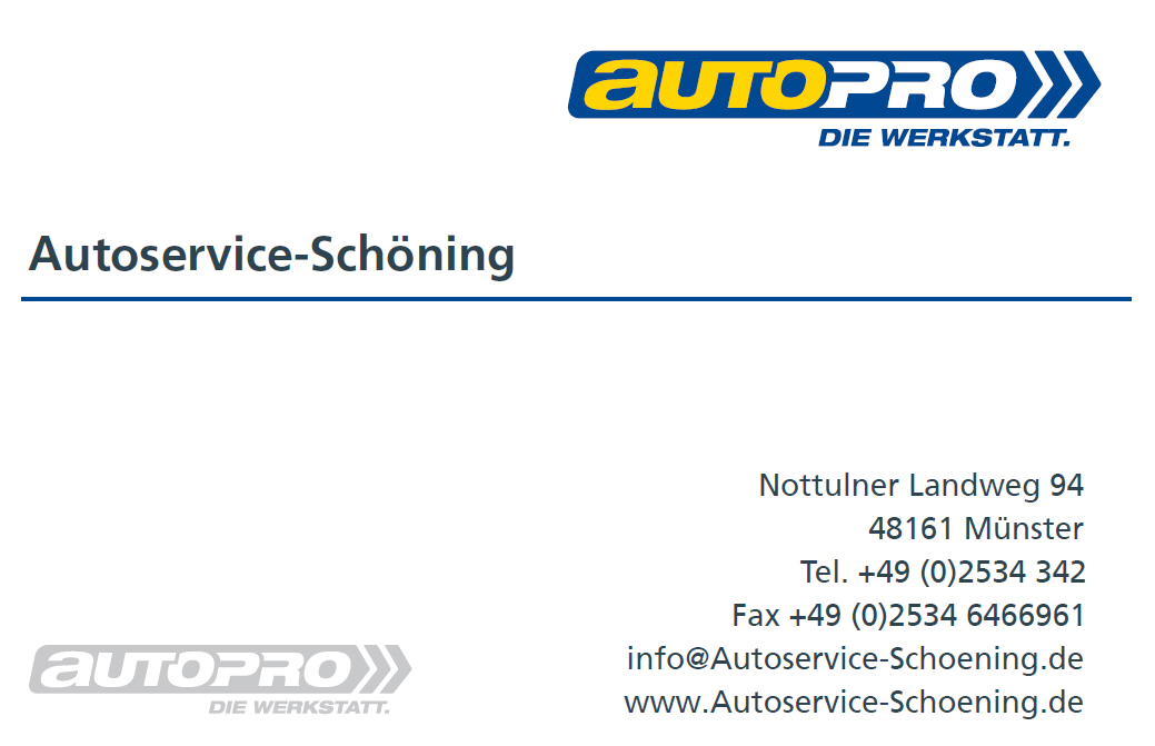 Autoservice Schöning in Münster