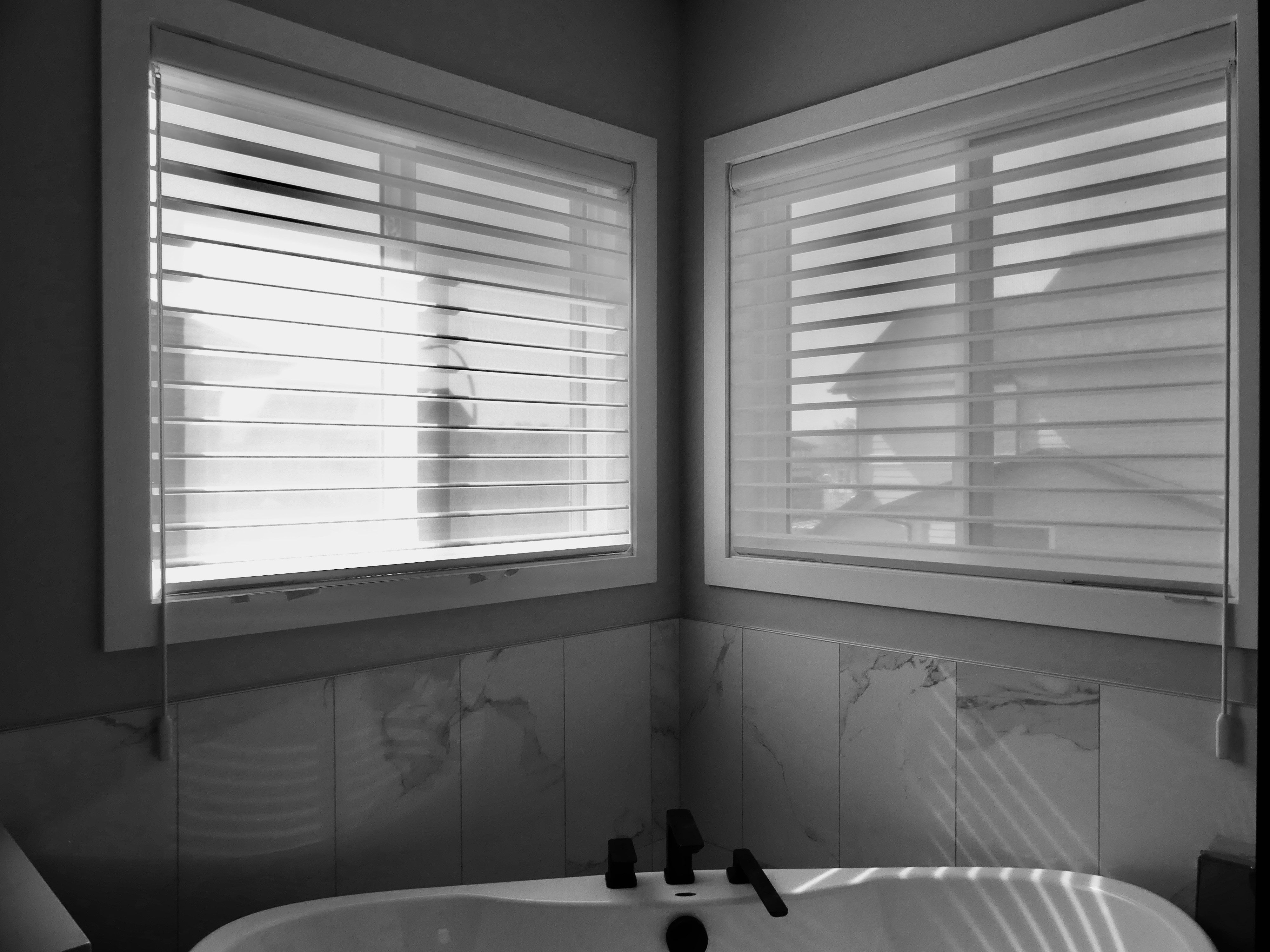 Budget Blinds of South East Calgary in Calgary: Stunning Bathroom Window Coverings
