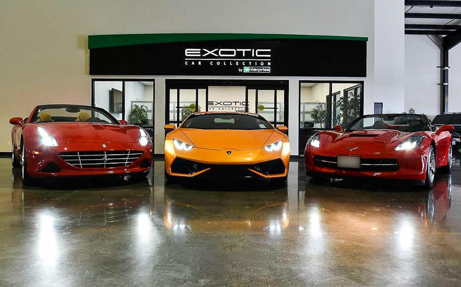 Exotic Car Collection by Enterprise in Calgary