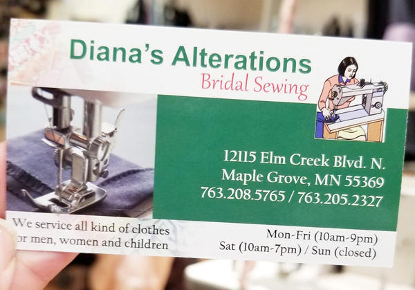 Diana’s Alterations, Bridal Sewing & Dry Cleaning Photo