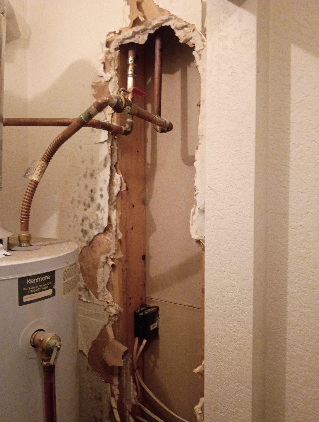 water heater leak