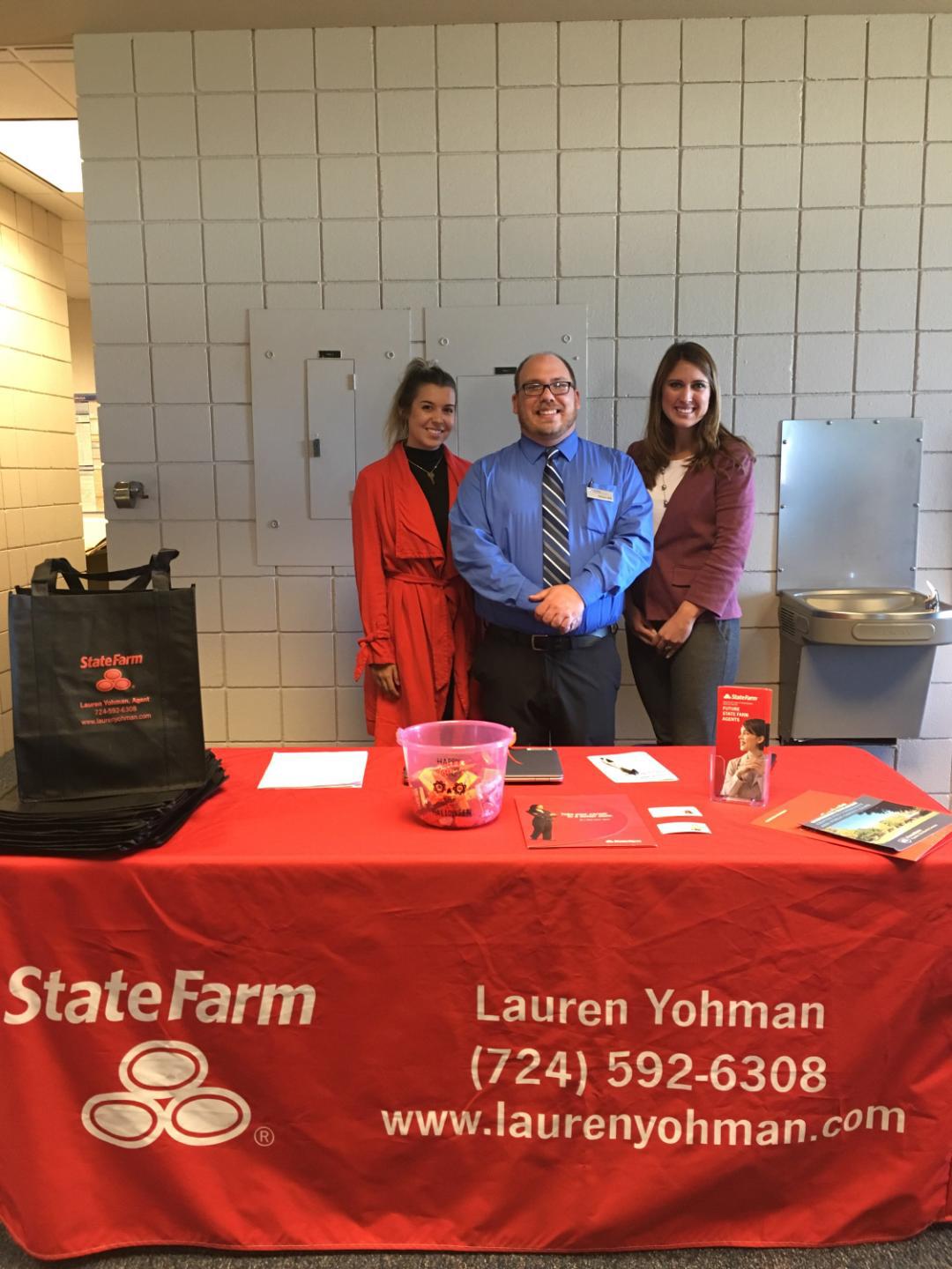 Thank you Penn State Fayette for allowing us to participate in your annual career fair. Lauren Yohman - State Farm Insurance Agent Uniontown (724)592-6308