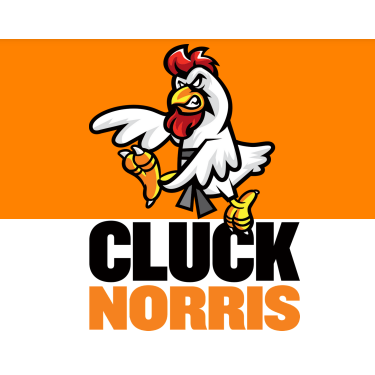 Cluck Norris at Budd Dairy Logo