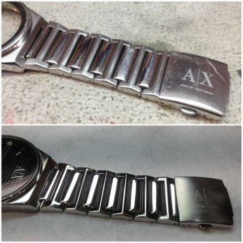 watch band
Before and After being polished