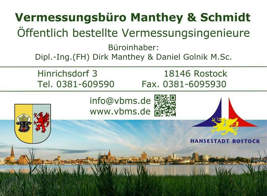 Vermessungsbüro Manthey & Schmidt (ÖbVI), Hinrichsdorf 3 in Rostock