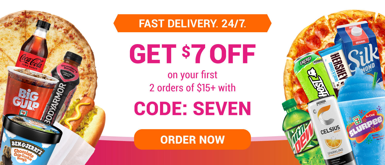 Feb 21 - Apr 30: Get $7 off your first two orders of $15+ with promo code SEVEN