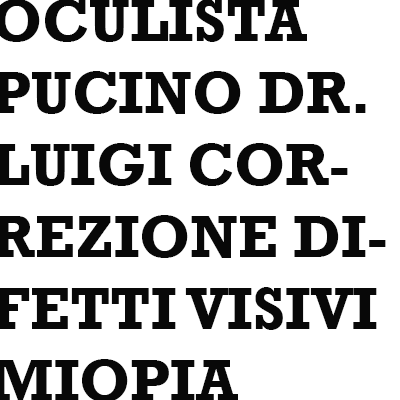 Oculista Pucino Dr. Luigi Correzione Difetti Visivi Miopia Logo