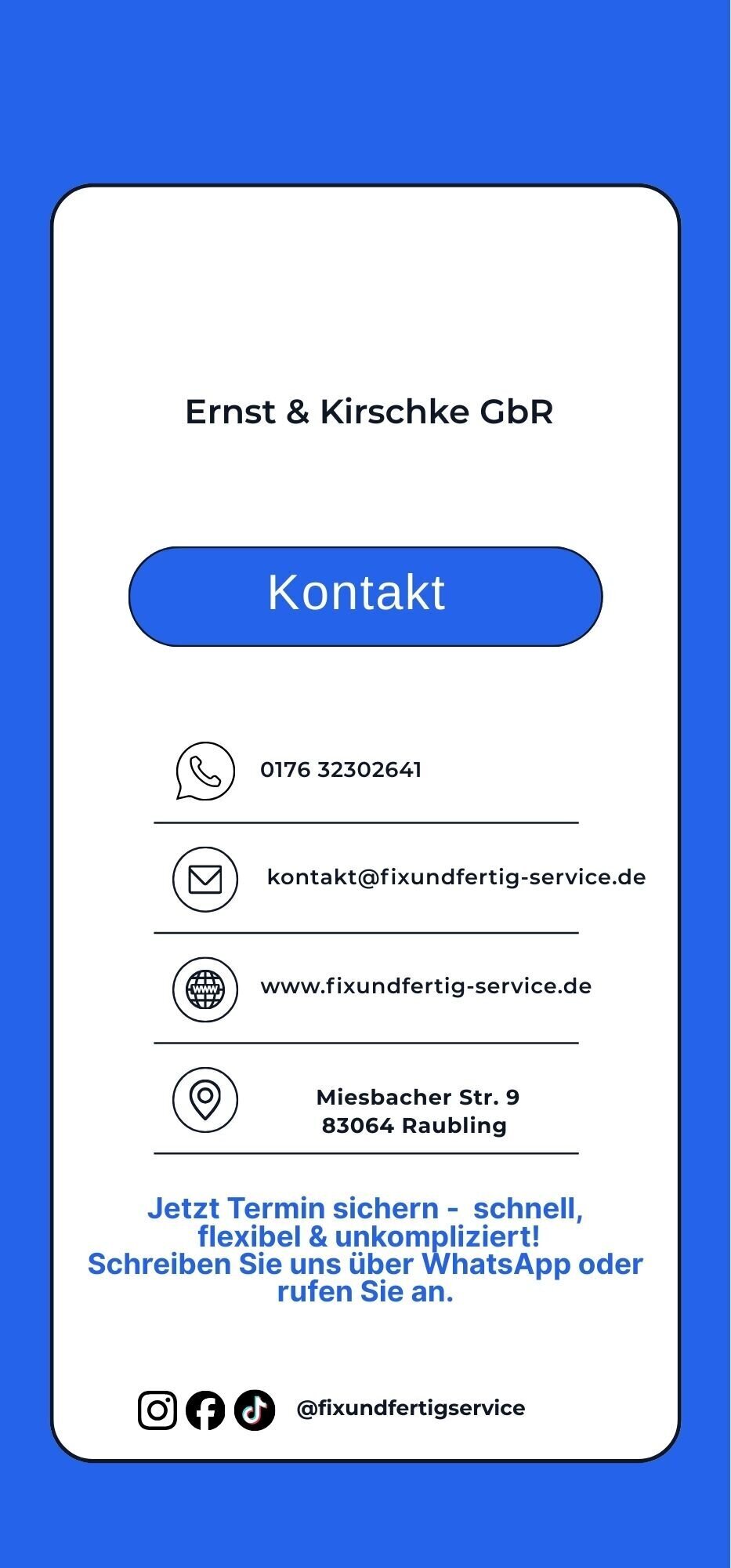 Fix & Fertig Service in Raubling