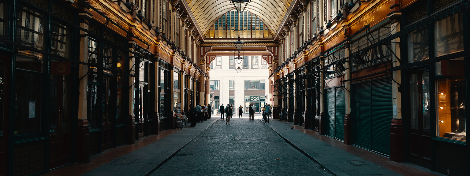 A European galleria.