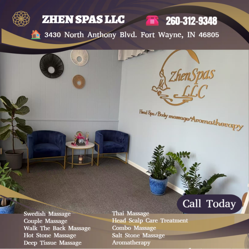 Our traditional full body massage in Fort Wayne, IN
includes a combination of different massage therapies like 
Swedish Massage, Deep Tissue, Sports Massage, Hot Oil Massage
at reasonable prices.