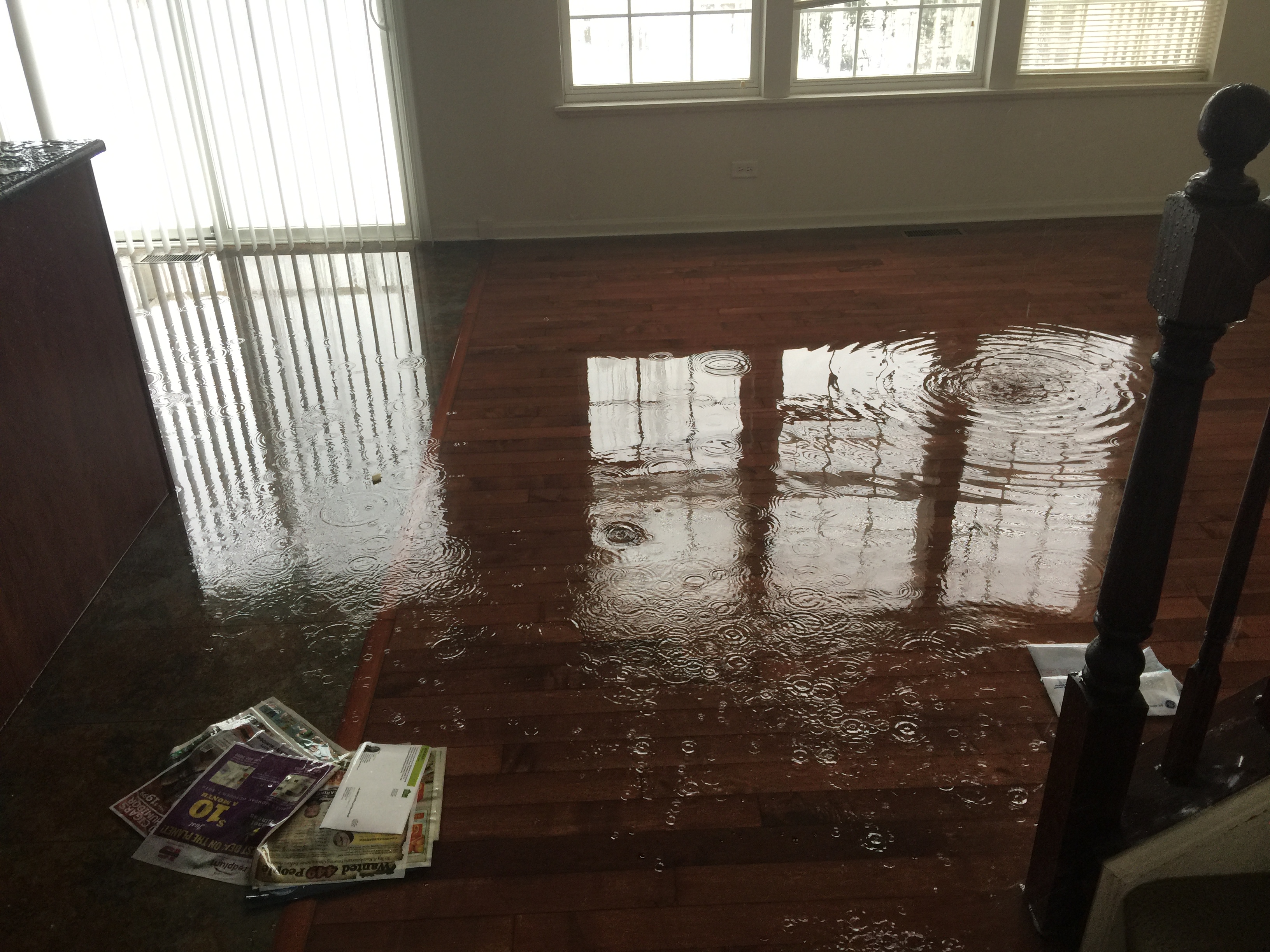 Flood damage in a home. #SERVPRO responded and quickly was on site.
