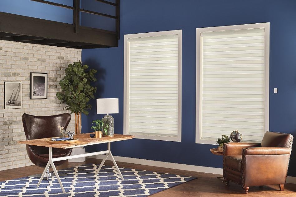 No one likes a glare on their computer screen. Keep your office cool and comfortable with elegant Signature Series Sheer Shades by Budget Blinds of Glendale & North Hollywood. We know they'll wow your clients every time. #WindowWednesday #FreeConsultation #BudgetBlinds #SignatureSeries #SheerShades
