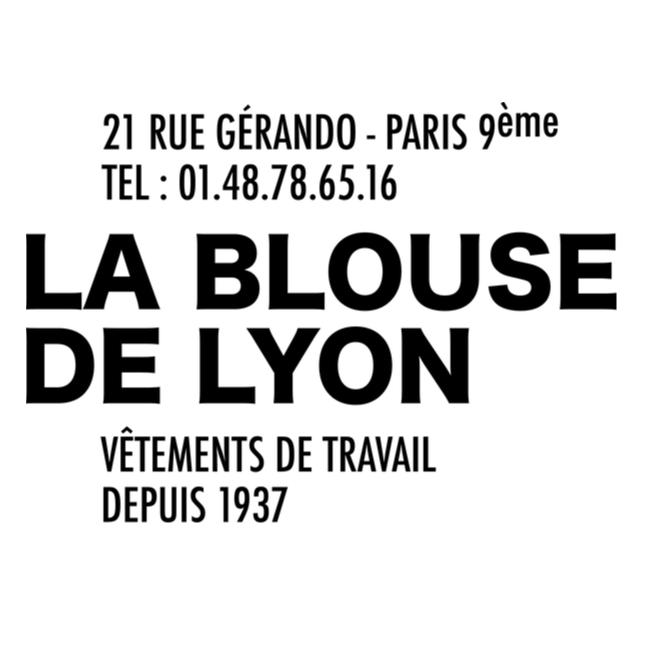 La Blouse de Lyon vêtement de travail et professionnel (détail)