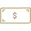 Dollar bill icon.