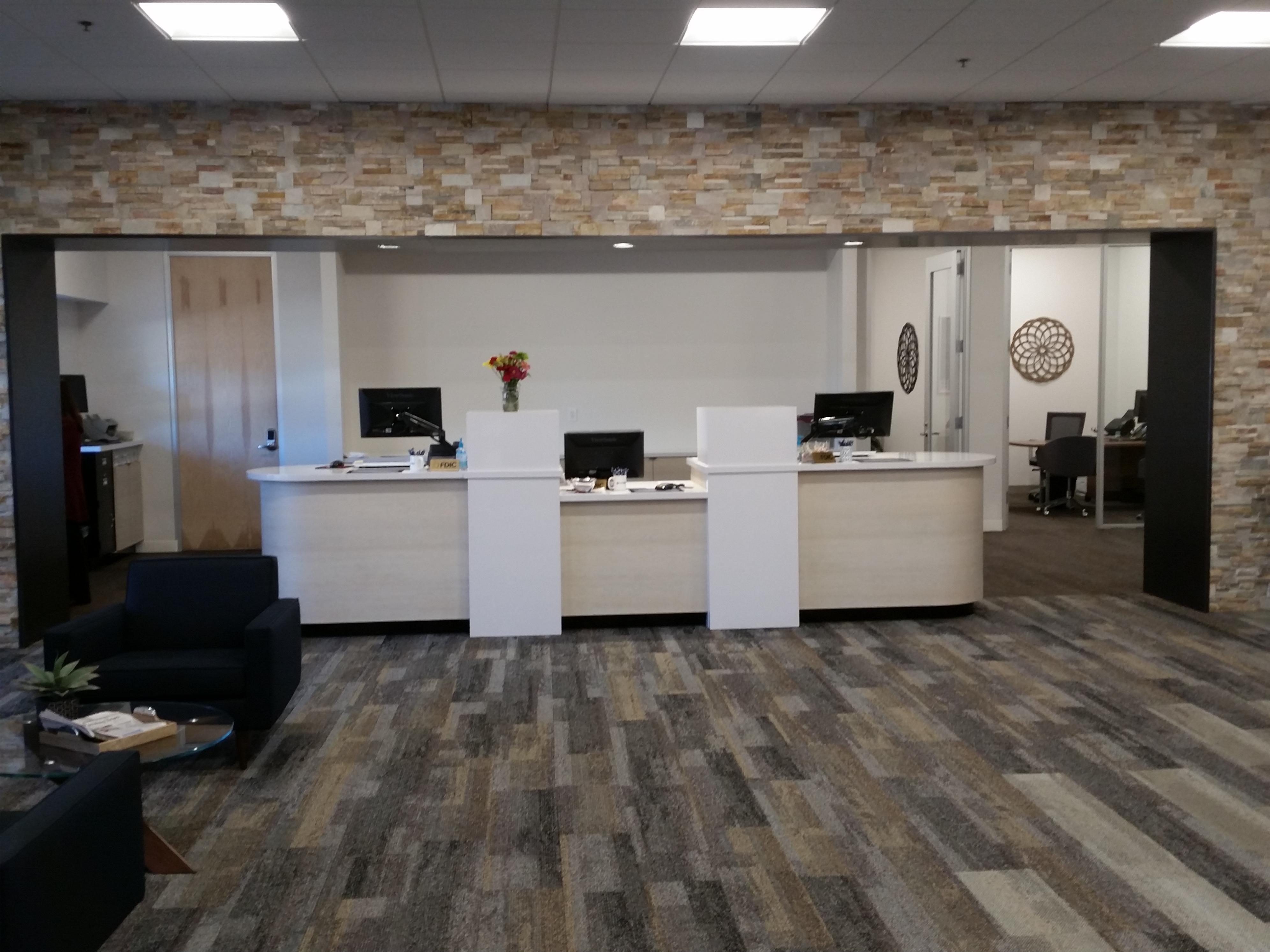 First United Bank - McKinney Redbud - Lobby Interior
