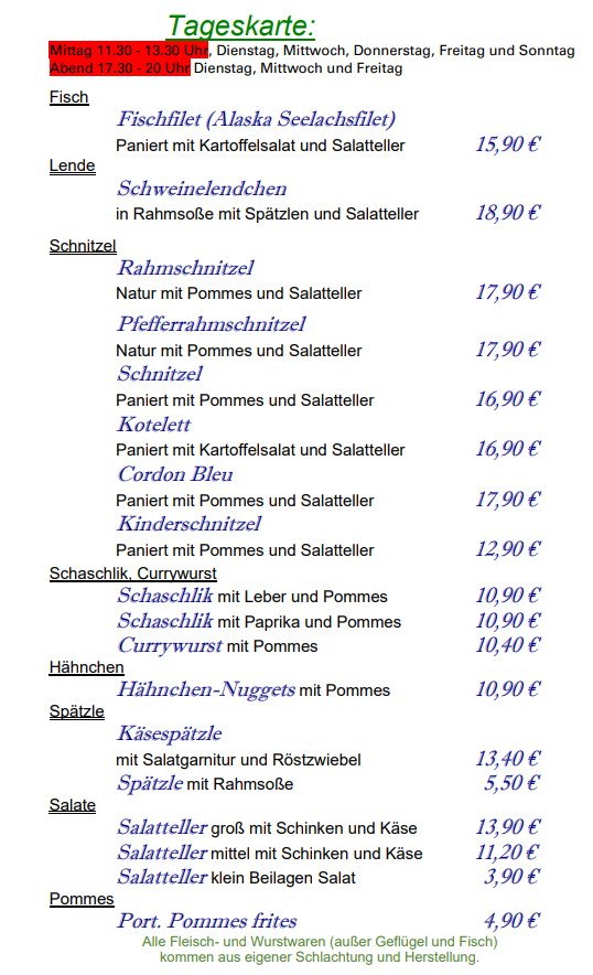 Gasthof & Fremdenzimmer Reif, Raiffeisenstraße 6 in Ursensollen