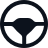 Steering wheel icon.