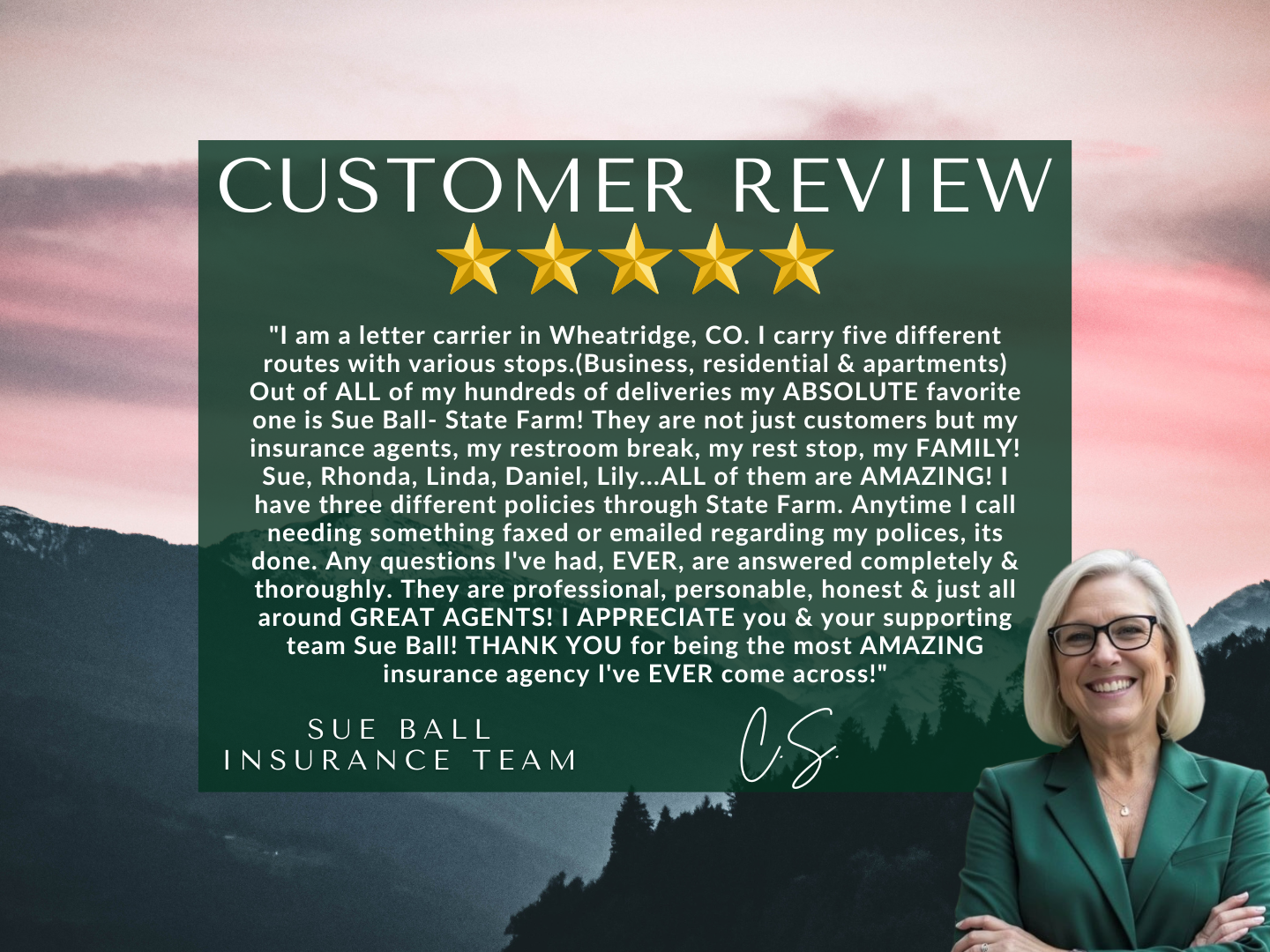 Thank you to our incredible customers who we appreciate so very much!