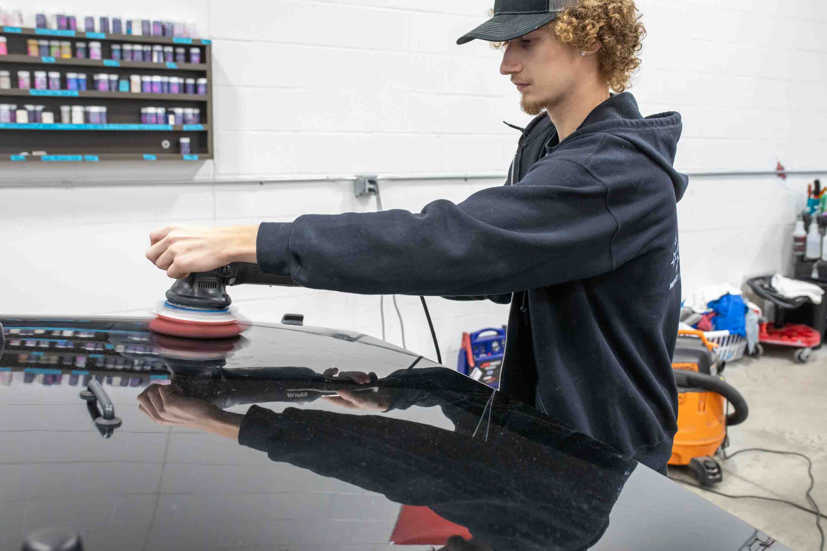 We are a one-stop shop where you can get everything done under one roof. So whether you have a new or used car come here and have it detailed, get the windows tinted, add ceramic coating, or rustproof your vehicle all in one shop.